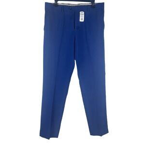 OppoSuits Mens Royal Blue Dress Pants Solid Regular Fit Size 40X33 Reg NEW